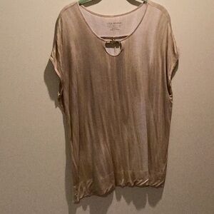 Lisa Rinna Collection Women's Tan Top